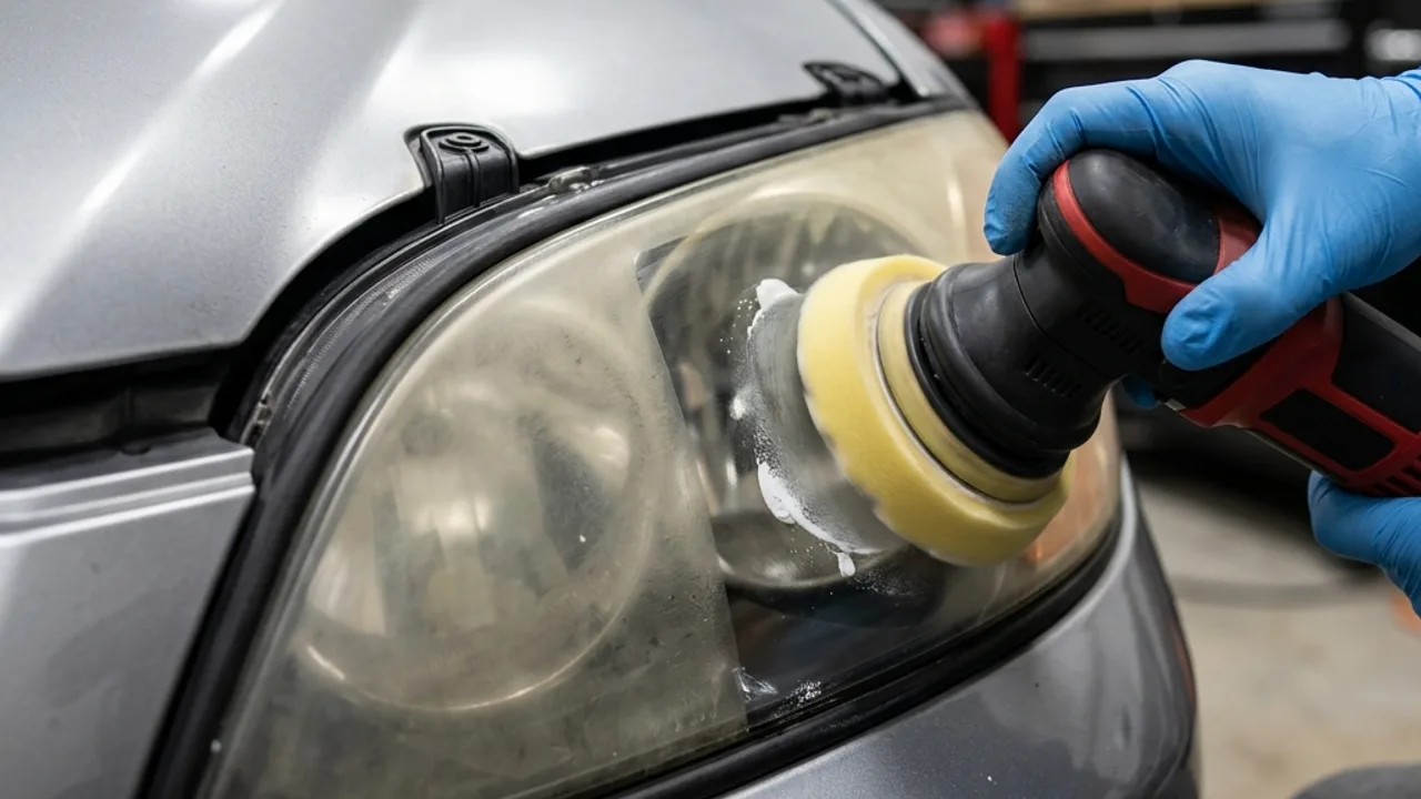 Headlight Restoration work on an Albany vehicle