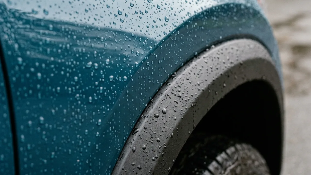 Cleanly detailed vehicle surface